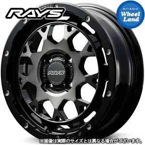 【在庫あり】【ホイールのみ単品4本セット】軽自動車レイズ チームデイトナ M9+ ブラック/ディスククリアスモーク(BEL) 5.0J-15 インセット45 4穴 PCD100 15インチホイール 4本1台分【送料無料】