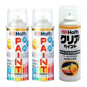 【車体のキズ・剥がれ等の補修に】GM/サターン 98 ブライトブルーM 車 補修用 ペイントスプレー+クリアセット Holts ホルツ MINIMIX カーペイント オーダーカラー 【TU&SP】(スプレー+クリア)