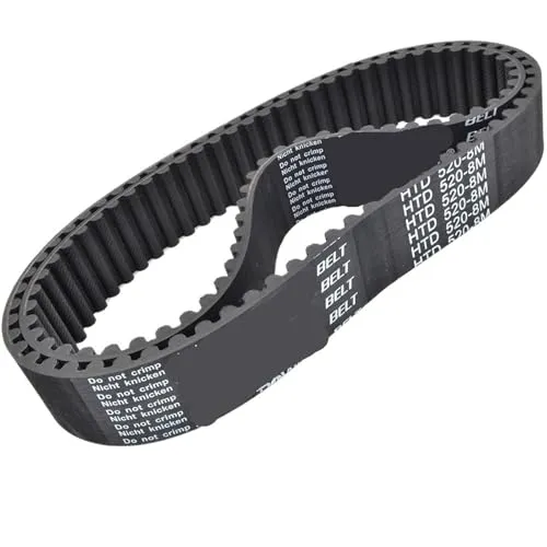 HTD 8 メートルタイミングベルト Lp=440 448 456 464 472 480 488 498 504 512 520-592 幅 25 ミリメートルゴム 2 個(520-8M-(65 Teeth))