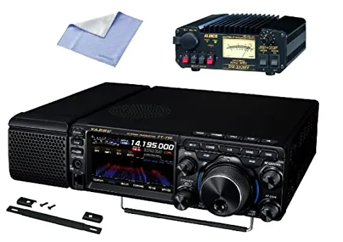 八重洲無線 （YAESU) FT-710M AESS HF/50MHz帯 SDR トランシーバー 50W DM-330MV(安定化電源）MHG-1(キャリーハンドル）保護フィルムセット