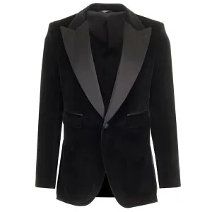 Dolce & Gabbana ドルチェガッバーナ メンズ ブレザー・ジャケット G2UD5TFUVG7N0000 Velvet tuxedo jacket Black 52 48 42 44 46 50 54 56 58 60 62 64 【送料無料・関税込】