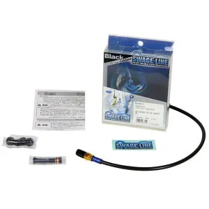 SWAGE-LINE リアホースキット ホースエンド アルミ/ゴールド＆ブラック ホースカラー ブラック GARB660 メーカー在庫あり スウェッジライン ブレーキホース・ケーブル類 ZEPHYR400/ZEPHYRX