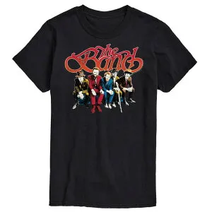アニメキャラクター メンズ トップス Tシャツ グラフィック Licensed Character Men's The Band Gradient Graphic Tee Black ブラック