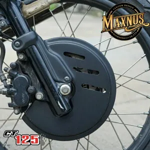 MAXNUS ホンダ CT125 ハンターカブ 専用 ディスクブレーキカバー V.2 ブラック ABS樹脂製 2020-2025 対応 DISC BRAKE COVER PLASTIC ABS BLACK V.2 FOR HONDA TRAIL125 CT125 HUNTER CUB 5