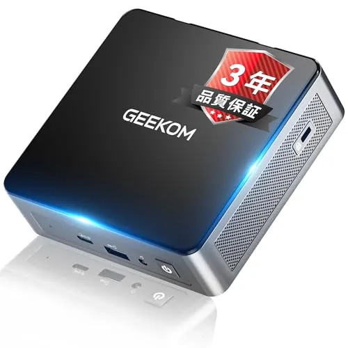 【3年保証・5年安定稼働】GEEKOM Air12 ミニPC 第11世代 Intel 7505 (最大3.5GHz) 8GB 256GB Win11 Pro 搭載 4K 3画面出力対応 SDカードスロット 20Gbps高速USB-C WiFi6 BT5.2