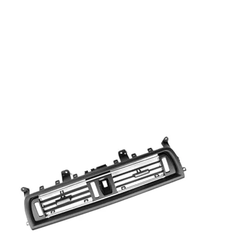 車載 エアコン ベント 空調ベントグリルクロームプレートアウトレットパネ??ル自動車内装部品アクセサリー 用 5 シリーズ F10 F11 F18 2010 2011 2012 2013 2014 2015 2016(Center-With Chrome)