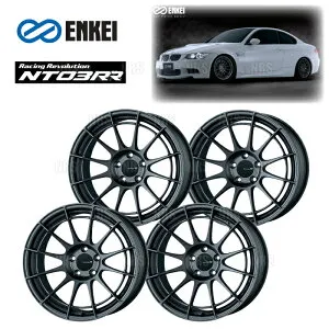 ENKEI エンケイ NT03RR (マットダークガンメタリック/ミドルフェイス) 9.0J x 17インチ +50 PCD112 5穴 4本セット (NT03RR-D014-MDG-4S