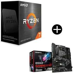 【国内正規品】 AMD Ryzen 7 5700X W/O Cooler CPU + GIGABYTE B550 GAMING X V2 マザーボード セット