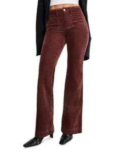 グッドアメリカン レディース ボトムス デニムパンツ コーデュロイ ジーンズ Good American Good Legs Flare Corduroy Jeans in Walnut One-Size