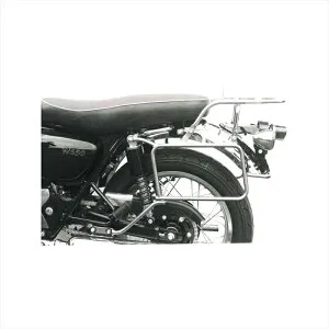 バイクパーツHEPCO&BECKER(ヘプコアンドベッカー) トップ＆サイドケースキャリア クローム 650284 00 024548664491902W650 99-06/W800 11-16
