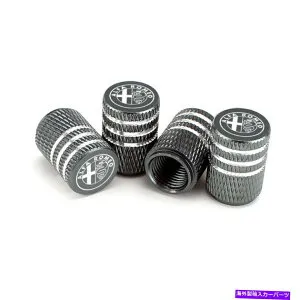 rear wheel tire cover カーホイールタイヤエアバルブステムキャップタイヤVlaveカバーAlfa Romeoのロゴデカール Car Wheel Tire Air Valve Stems Caps Tyre Vlave Covers Logo Decals For Alfa Romeo【並行輸入品】