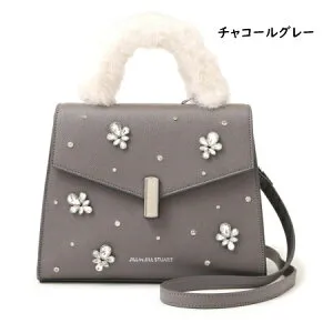 【即納】 【無料ラッピング】 ジル バイ ジルスチュアート JILL by JILLSTUART ハンドバッグ ランダムビジューファーハンドルバッグ レディース ブランド 正規品 新品 ギフト プレゼント 人気 お