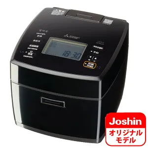 三菱 IHジャー炊飯器（5.5合炊き） 黒曜（こくよう） NJ-S10HJ-B MITSUBISHI NJ-VS10HのJoshinオリジナルモデル 炊飯器 5.5合 [NJS10HJB]