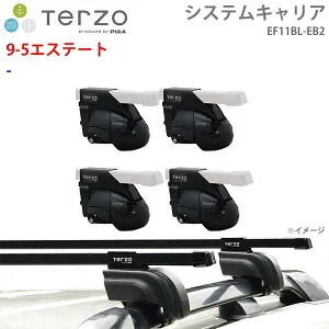 TERZO テルッツォ システムキャリア 307SW／307ブレーク 一台分 EF11BL EB2 ー フット スクエアバー パーツキング E1E1