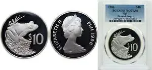 フィジー 1986 10 ドル シルバー 925 PCGS PR70 トップ ポップ
