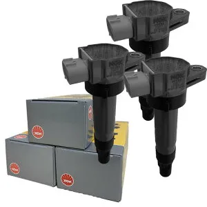 NGK イグニッションコイル U5560 1台分 3本セット 日産 モコ MG33S 平成23年2月～平成28年5月 R06A / R06A(ターボ) 純正品番 22448-4A00G/22448-4A00H 互換品