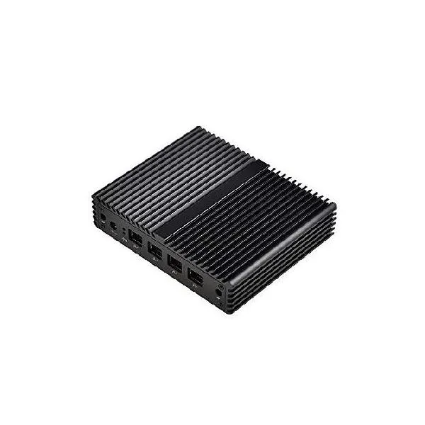 Qotom 4 LAN Mini PC Q190G4N with 4GB RAM 128GB SSD, Celeron J1900 Processor, Quad core 2.0 GHz, Mini PC Fanless_並行輸入