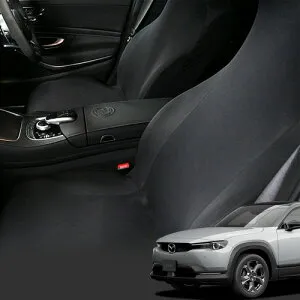 【4/25限定！最大全額3,800円引】 レザーシート 傷 汚れ シワ シートカバー キックガード 機能付き 純正を超えるフィット 吸汗 速乾 抗菌 洗濯 運転席 助手席 Dr.カバー MX-30 DREJ3P/DRH3P型 DREJ3P DRH3