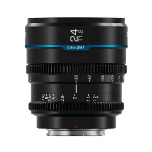 SIRUI Night Walker 24mm T1.2 シネレンズ 大口径マニュアルフォーカスレンズ (MS24E-B, Xマウント, ブラック)
