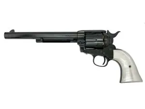 ガスガン マルシン コルト SAA .45 1st Gen. Late キャバルリー Xカートリッジ パール調プラグリップ仕様 WディープブラックABS 2025年生産モデル