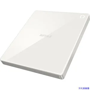 ■BUFFALO スマホ用CDレコーダー「ラクレコ」DVD再生&microSDスロット搭載モデル RRPW2WH(6843981)[送料別途お見積り][法人限定][掲外取寄]