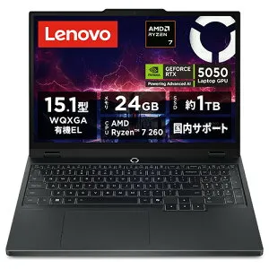 Lenovo ノートPC Legion 5 Gen 10 83M0002TJP[15.1型 | WQXGA | Ryzen 7 | 24GB | 1TB | Windows 11 | エクリプスブラック]