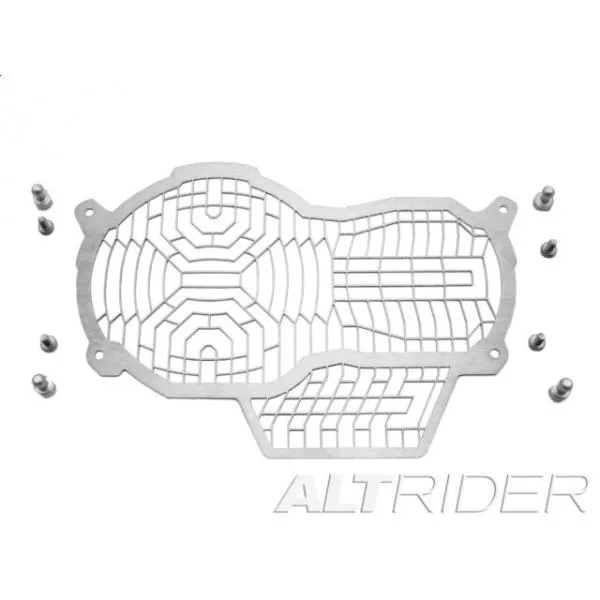 AltRider アルトライダー Stainless Steel Headlight Guard Extended Lens カラー：Silver R1200 GS Exclusive Water Cooled Rallye R1200GSW BMW 外装