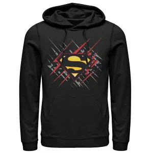 アニメキャラクター メンズ アウター パーカー・スウェット ロゴ Licensed Character Men's DComicsuperman Lightning Chest Logo Hoodie Black ブラック