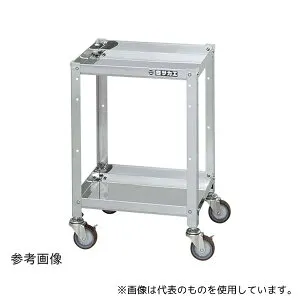 サカエ SR4-4362NU ステンレススペシャルワゴン(SUS430/ナイロンウレタン車/スチール金具仕様)W400×D330×H600mm