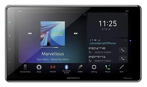 Pioneer ディスプレイオーディオ DMH-SF700 9インチ フローティング 1D Amazon Alexa搭載 AppleCarPlay AndroidAuto対応 Bluetooth USB iPod iPhone AUX DSP カロッツェリ