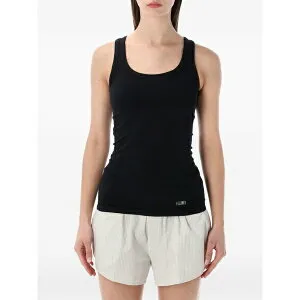 マルタンマルジェラ レディース カットソー トップス Ribbed tank top Black