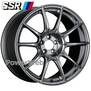 [ホイールのみ単品4本セット] SSR GTX01 19インチ×8.5J PCD：114.3 穴数：5 インセット：38 ダークシルバー