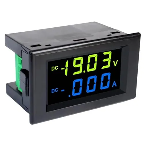 ミニデジタル HD タイプ DC 電圧電流計デュアルディスプレイデジタルディスプレイ LCD デジタルディスプレイ AC220V 10A 50A(0-600V 100A)