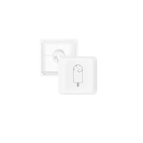 DIYthinker Black Outline Sesame Ice Cream Popsicles Keycap Mechanical Keyboard PBT Gaming Upgrade Kit_並行輸入