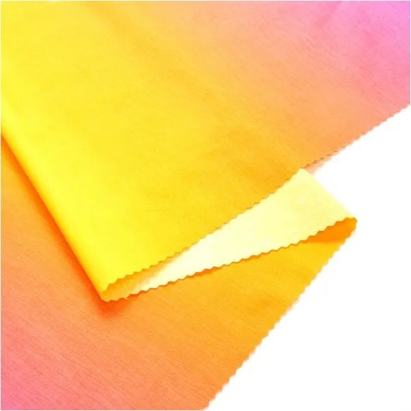 日本紐釦貿易(Nippon Chuko) 日本紐釦貿易 ハワイアン グラデーションプリント生地 シーチング オレンジ×パープル 巾約110cm×9m切売カット DD11216-201-9M 9m