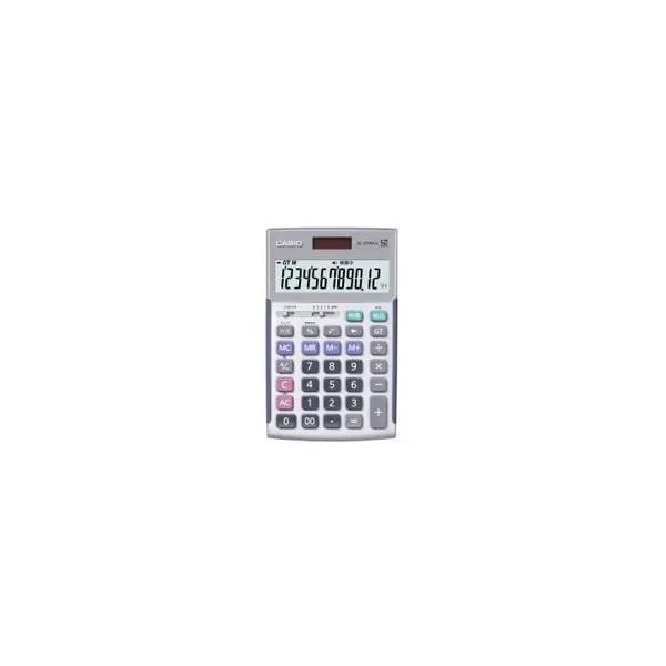 カシオ計算機（CASIO） JS-20WKA-SR-N 実務電卓 12桁 検算 ジャストタイプ シルバー メーカー在庫品