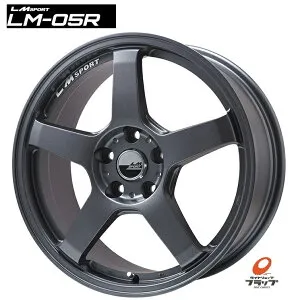 【取り寄せ品】 送料無料 4本セット ホイールのみ Lehrmeister レアマイスター LM SPORT LM-05R マットガンメタ 16インチ 6.5J インセット+45 5穴 PCD114.3 JWL 4本 セレナ ランディ アイシス エスティマ C-HR