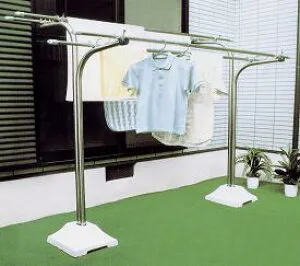 【送料無料】オールステンレス物干し台 特大コンクリート台35kg 【smtb-TK】