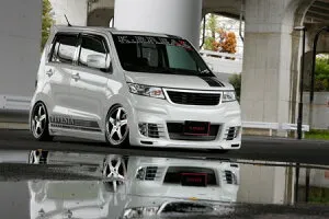 ワゴンRスティングレー MH23S フロントバンパー(グリル付) プラチナム K-BREAK/ケイブレイク