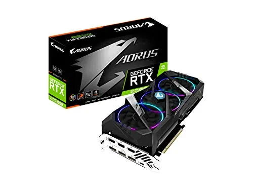 GIGABYTE AORUS GeForce RTX 2070 Super 8Gグラフィックスカード、3X WINDFORCEファン、8GB 256ビットGDDR6、GV-N207SAORUS-8GCビデオカード。