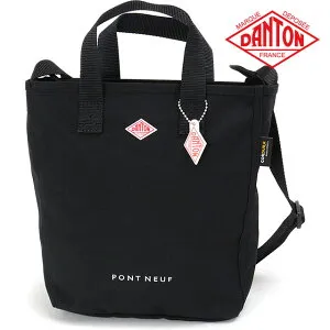 DANTON ダントン コーデュラキャンバス2WAYトートバッグ ポン・ヌフ [PONT NEUF SS26] CORDURA CANVAS 2WAY TOTE BAG メンズ・レディース ユニセックス 鞄 肩掛け ショルダーバッグ 黒 BLACK（WHITE） 正規取扱