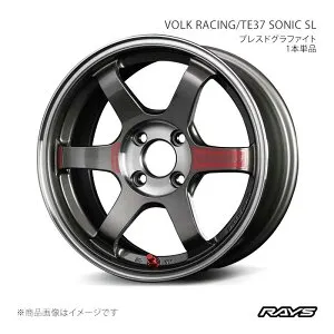 RAYS レイズ ボルクレーシング TE37 ソニック SL N-ONE JG3 フロント/リア共用 アルミホイール4本セット【15×5.5J 4-100 INSET44 PG】06285554492PG×4
