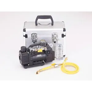 イチネンTASCO （タスコ）:デュアル型真空ポンプゲージ付セット（TA142MD（デジタル計） TA150ZM-K 冷凍・空調工具 真空ポンプ・真空計