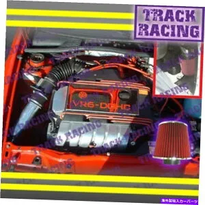 USエアインテーク インナーダクト 92-98フォルクスワーゲンジェッタGLXコラドSLC 2.8L VR6 V6コールドエアインテークキットブラックレッド 92-98 VOLKSWAGEN JETTA GLX CORRADO SLC 2.8L VR6 V6 COLD AIR INTAKE KIT Blac