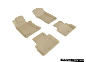 Floor Mat カグー全天候型カスタムフィットライナータン1?2列目フロアマット2017-2020 Q60 Kagu All-Weather Custom Fit Liners Tan 1st-2nd Row Floor Mats for 2017-2020 Q60 【並行輸入品】