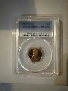 1987-S 1セント リンカーン記念館 プルーフセント - PCGS PR69RD DCAM