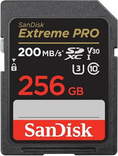 SanDisk (サンディスク) 256GB Extreme PRO SDXC UHS-I メモリーカード - C10、U3、V30、4K UHD、SDカード - SDSDXXD-256G-GN4IN