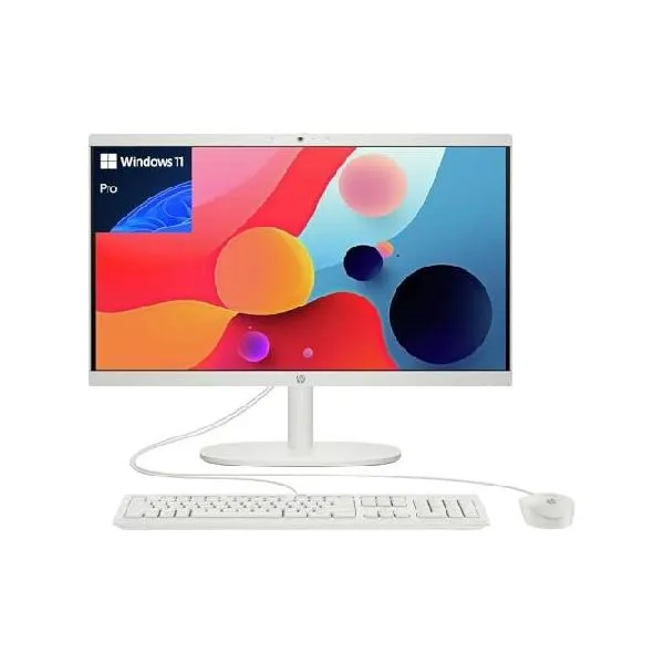 HP Inc. HP 2023 22 inch AIO Desktop, Intel Celeron J4025 Processor, Intel UHD Graphics 600, 8 GB RAM, 256 GB SSD, Windows 11 Home, Snow White_並行輸入