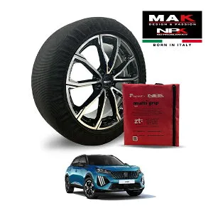 P10倍 エントリー 【MAK正規品】 NPK スノーソックス MULTIGRIP LIGHT 73000SSL07 215/60R17 17インチ 布製 タイヤ チェーン 非金属 EU製 プジョー 2008 GT オブセッションブルー 5BA-P24HN05 フロント