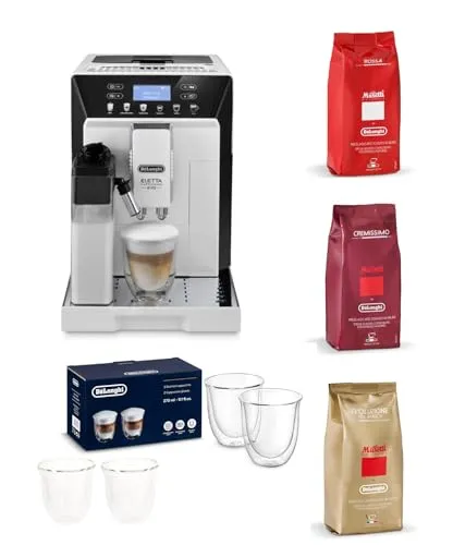 De’Longhi (デロンギ) 全自動コーヒーマシン エレッタカプチーノEVO ECAM46860W エントリーセット